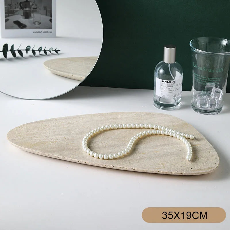 Afralia™ Marble Tray for Jewelry Display and Home Decor