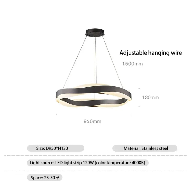 Afralia™ Modern LED Pendant Light for Bedroom, Living Room, Dining Room