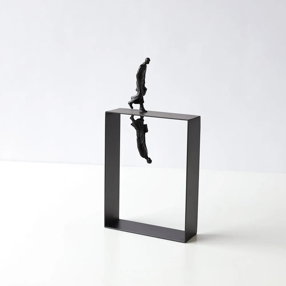 Afralia™ Abstract Resin Sculpture Encounter Ornament - Home Decor Figurine