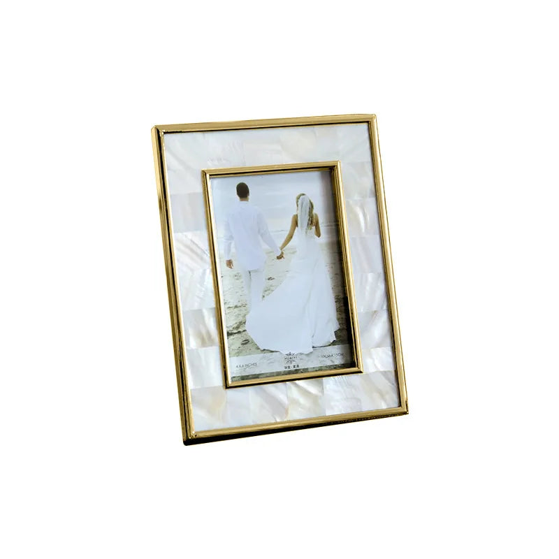 Afralia™ European Shell Decor Photo Frame Wedding Anniversary Gift