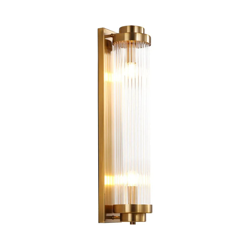 Afralia™ Luxury Crystal Wall Lamp Light Modern Golden LED Sconce E14
