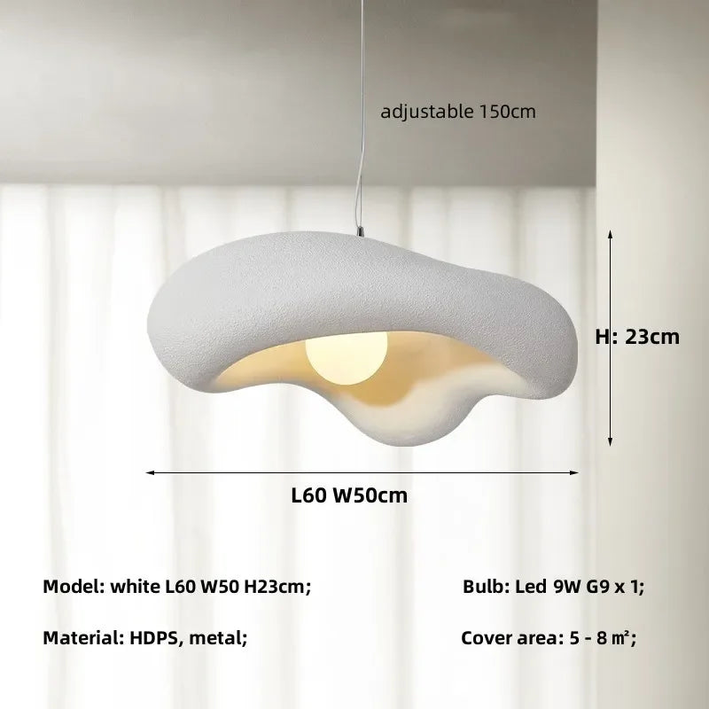 Afralia™ Creamy Style Resin Pendant Light, G9 LED, Dining Room & Kitchen Island Decor