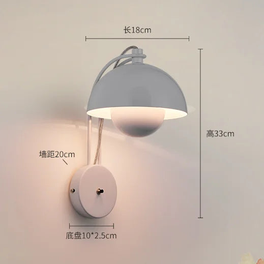 Afralia™ Flower Bud Bedroom Wall Sconce Light