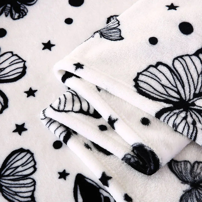 Afralia™ Milk Velvet Printed Blanket: Soft Sofa Cover for Spring & Autumn