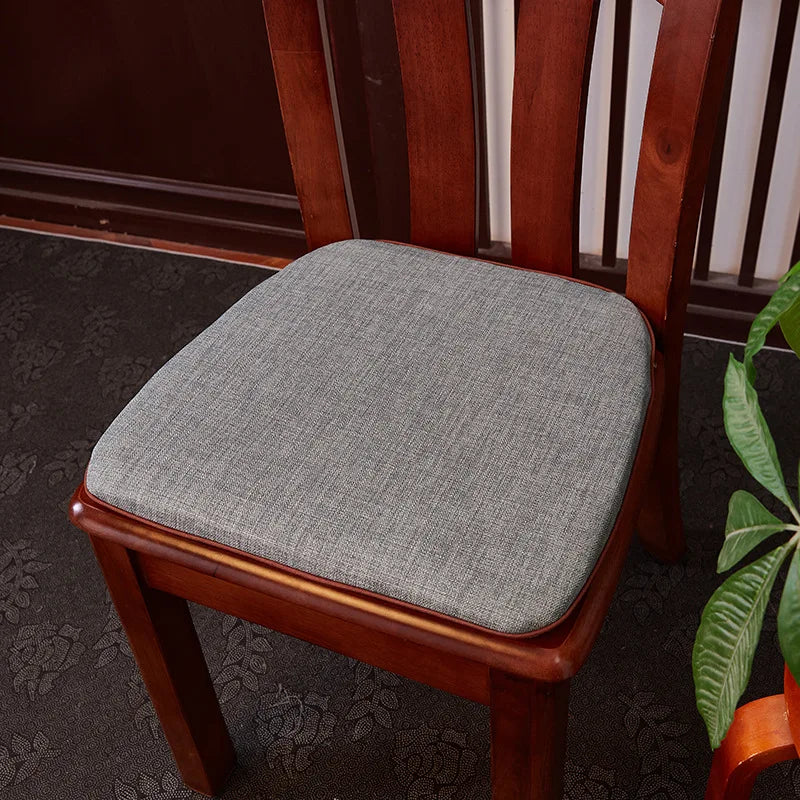 Afralia™ Flax Chair Cushion: Non-slip Horseshoe Seat Cushion with Strap, Removable & Washable