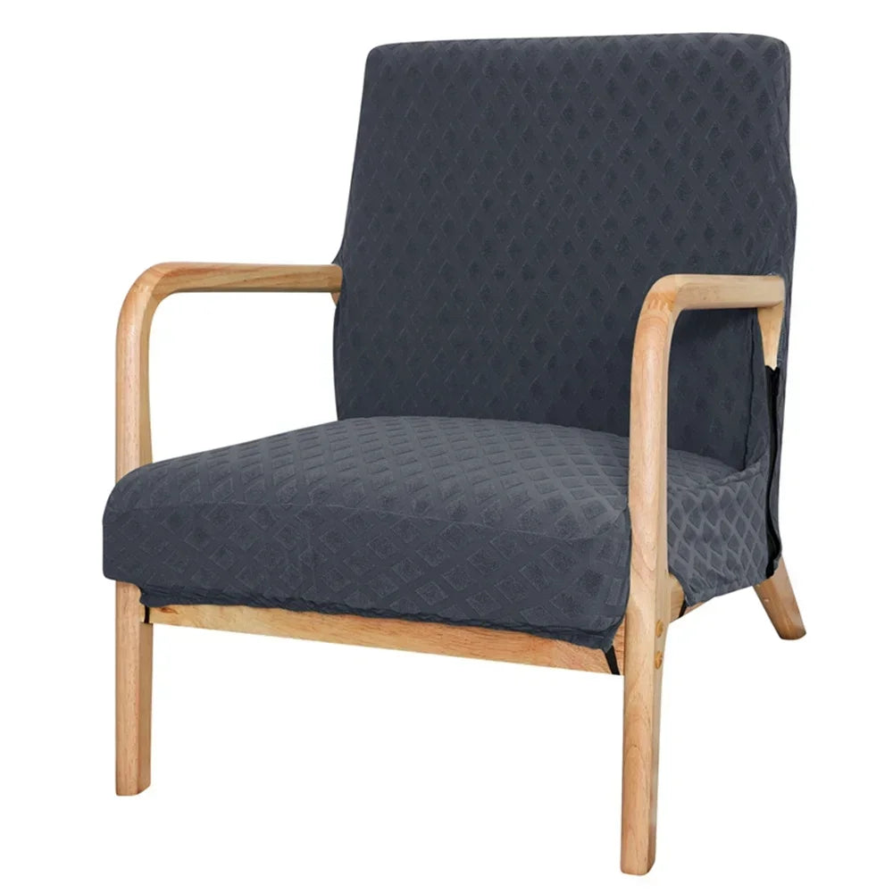 Afralia™ Jacquard Elastic Seat Cover for Dining Room & Office Chairs