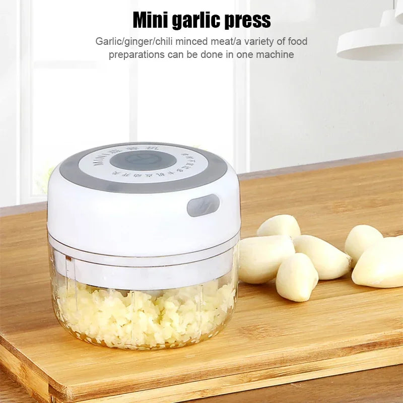 Afralia™ Electric Food Chopper Mini Garlic Masher Meat Grinder Vegetable Chopper