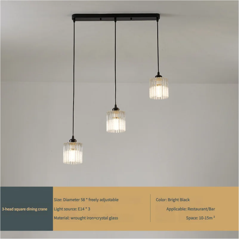 Afralia™ Modern Crystal Ceiling Lamp with Gold and Black Shade