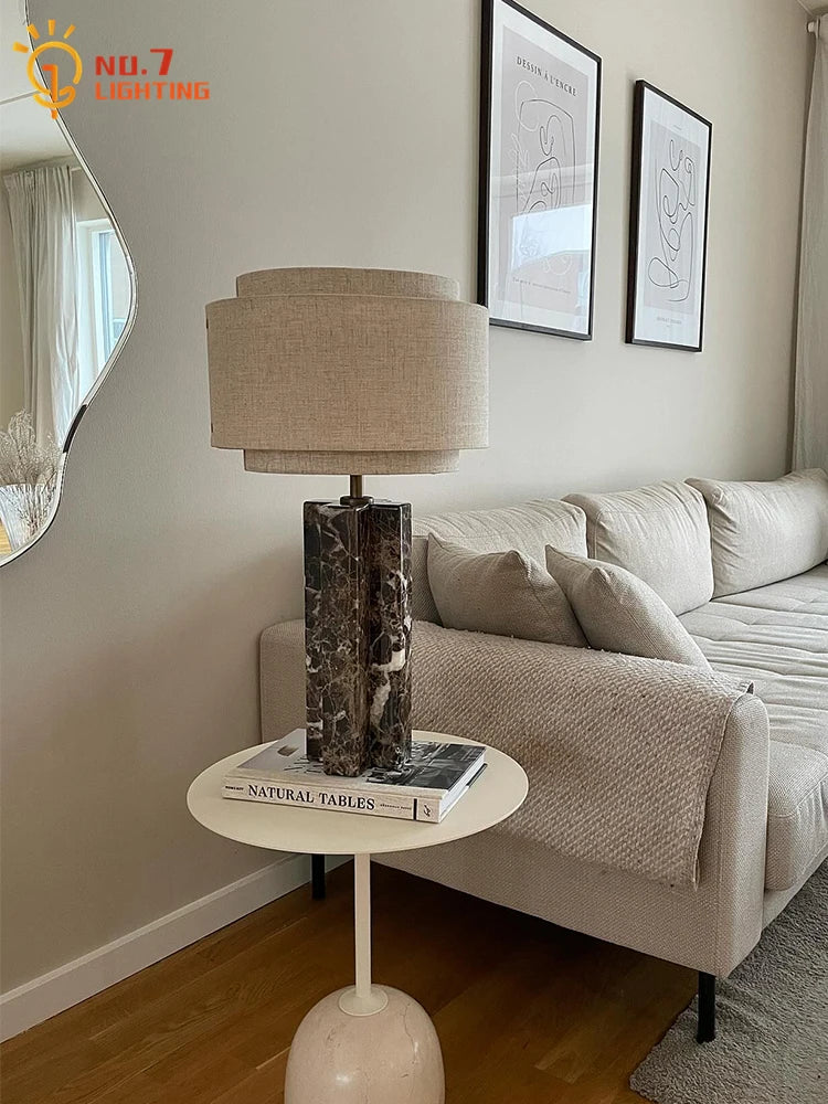 Afralia™ Marble Table Lamp LED E27 Modern Minimalist Design