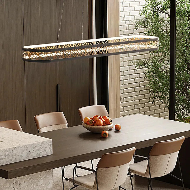 Afralia™ Modern Hollow Out Black Gold LED Ceiling Light Fixture for Stylish Home Decor