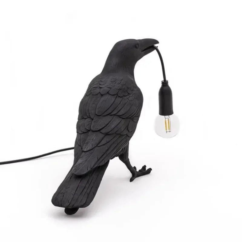 Afralia™ Lively Bird Resin Table Lamp - Home Decor Lighting for Bedroom, Living Room