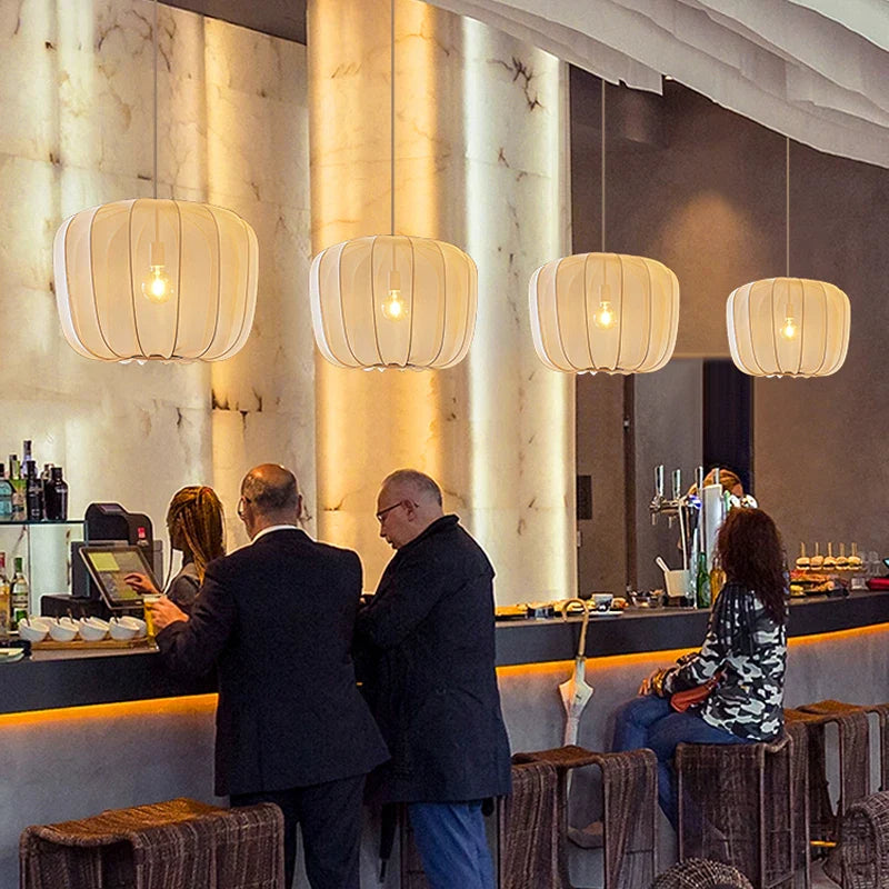 Afralia™ Nordic Minimalist Wabi Sabi Chandelier - LED Pendant Lamp for Home & Restaurant