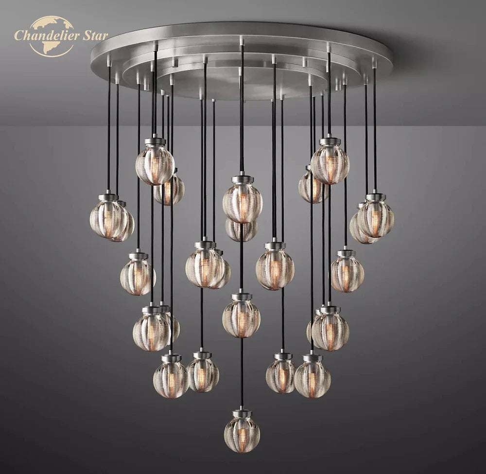 Afralia™ LED Crystal Pendant Chandelier - Modern Round Hanging Light for Home Decor