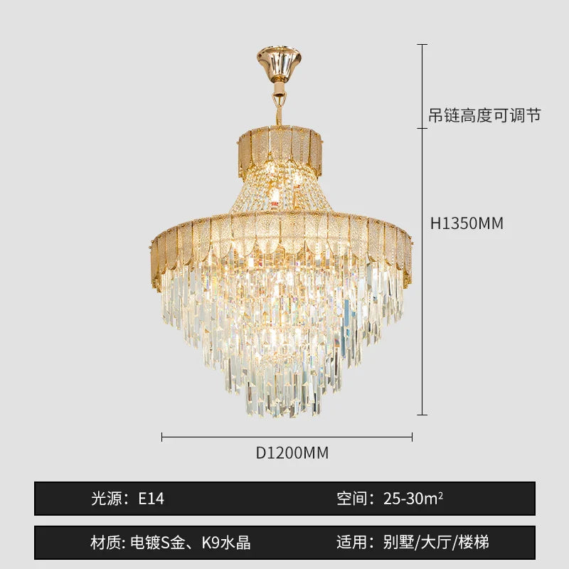 Afralia™ Shell Art Color Chandelier Luxury Lighting for Living & Dining Rooms
