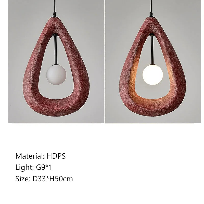 Afralia™ Nordic Wabi Sabi Pendant Lights for Stylish Dining Room and Bedroom Decor