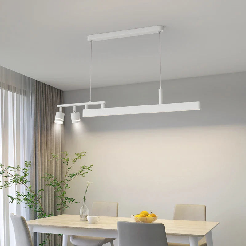 Afralia™ Modern LED Chandelier for Dining Table, Bar, and Study Room