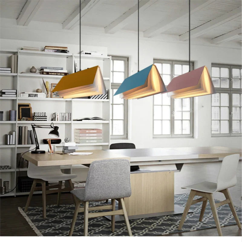Afralia™ Book Pendant Lamp: Nordic LED Design for Living Room, Bedroom, Indoor Lighting