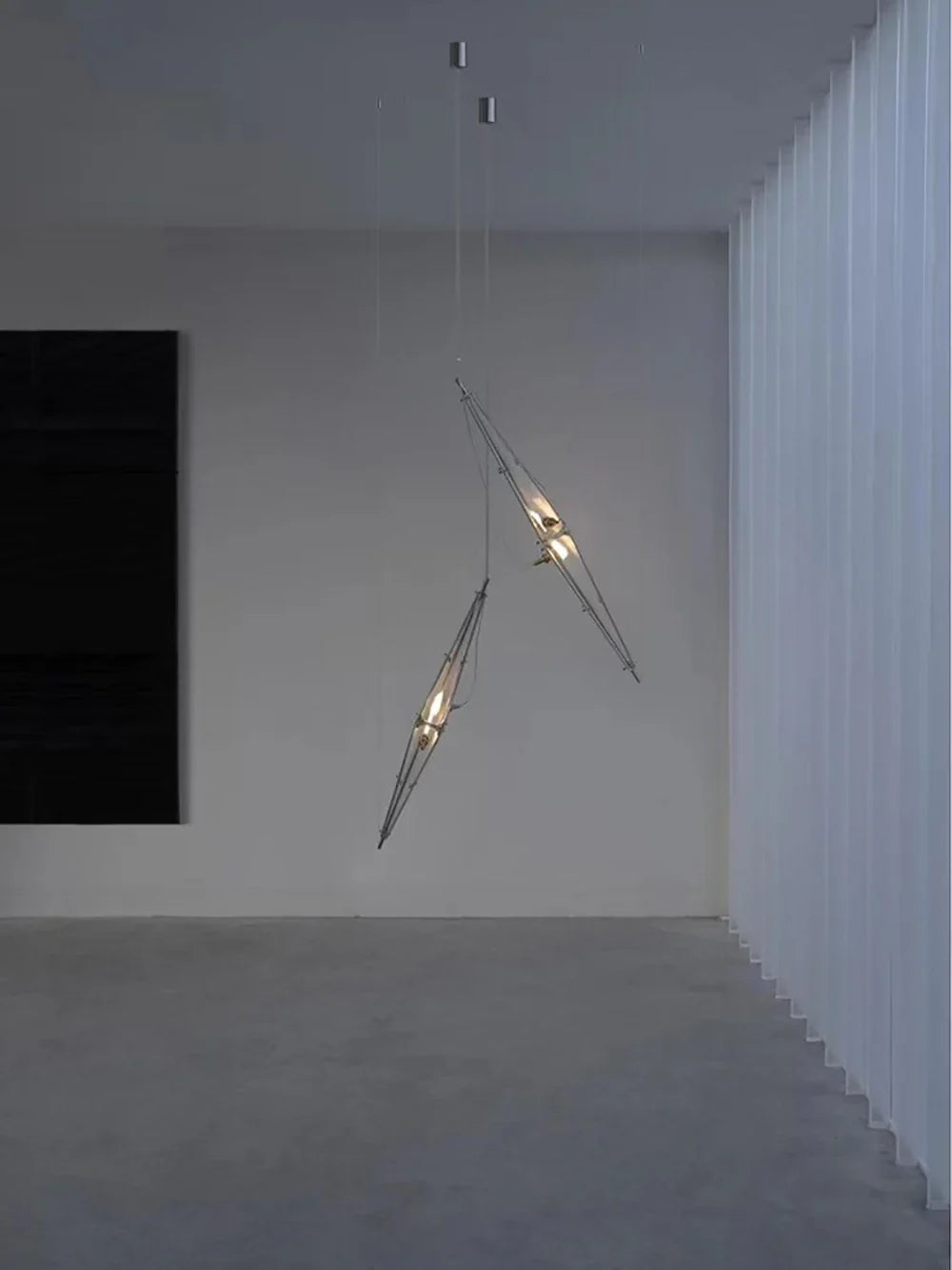 Afralia™ Glass Long Pendant Lights for Kitchen Island & Dining Room