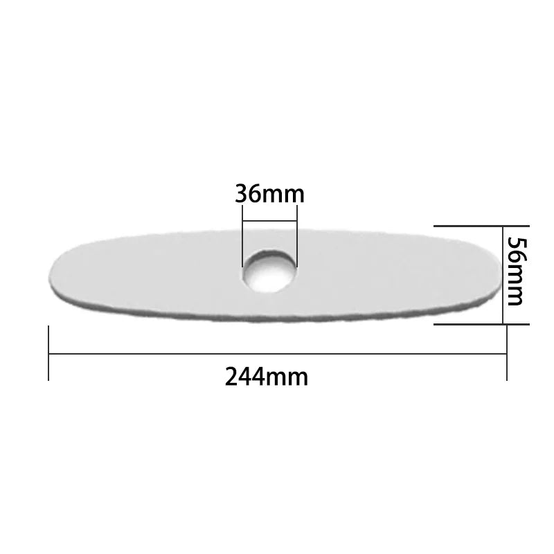 Afralia™ Matte Black Kitchen Faucet Plate Deck Decorative Base Panel