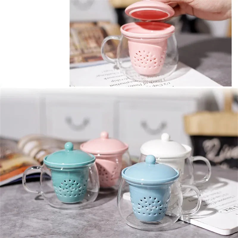 Afralia™ Glass Teapot Set with Ceramic Filter, Heat Resistant for Puer Tea Infusion