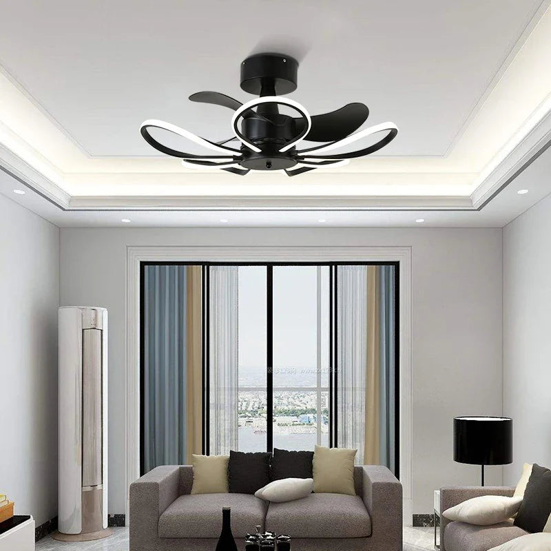 Afralia™ Fan Ceiling Lamp Chandelier, Postmodern Nordic Design for Restaurant & Bedroom