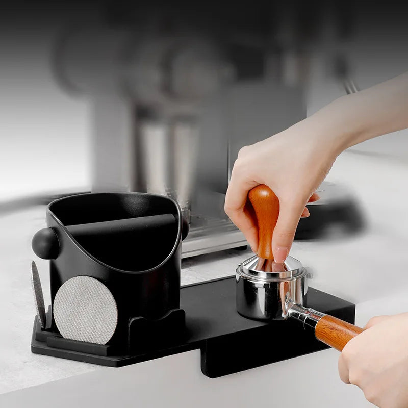 Coffee Tamper Holder Mat Support Base by Afralia™: Barista Cafe Accessories Tamping Station Stand