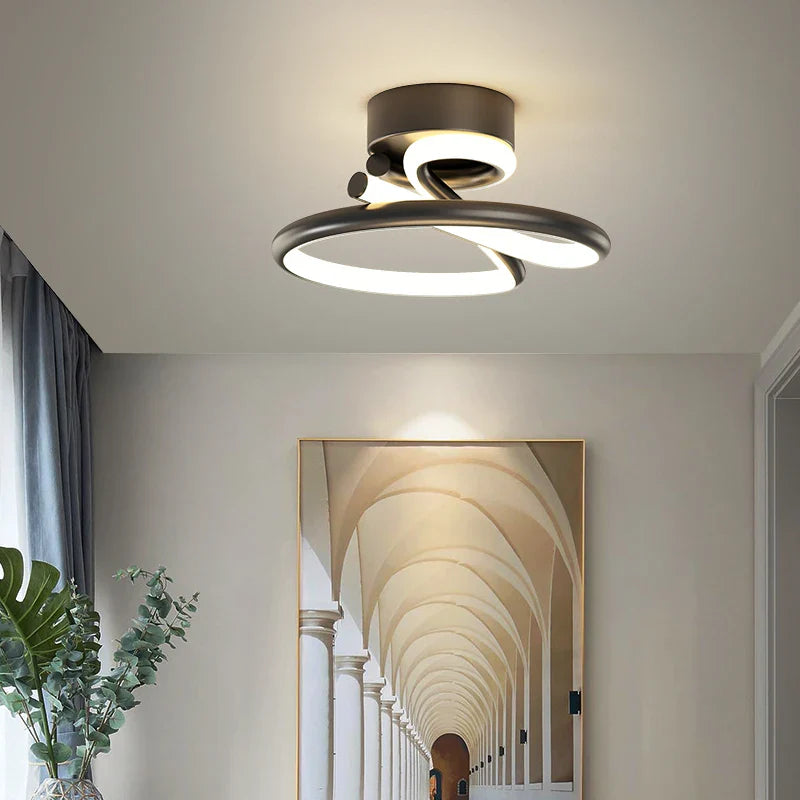 Afralia™ Heart Line LED Chandelier for Bedroom and Living Room