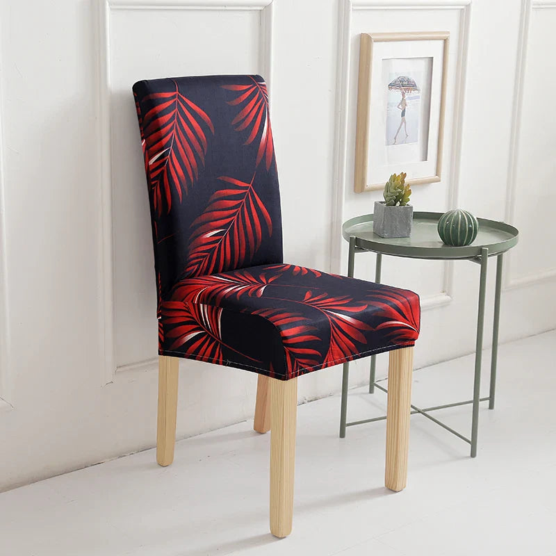 Svetanya Stretch Print Chair Cover by Afralia™ – Elastic Seat Slipcover