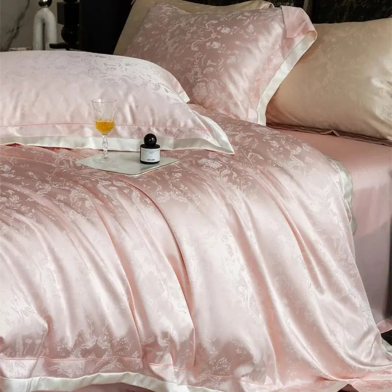 Afralia™ Luxe Eucalyptus Bedding Set in Black/Gold - Silky Soft & Skin-friendly