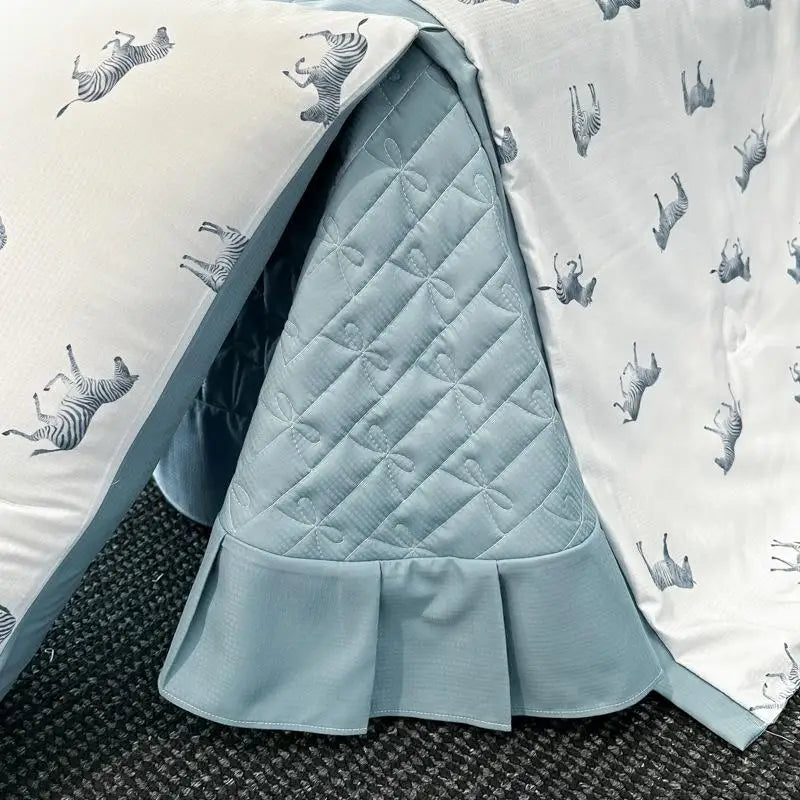 Afralia™ Cool Silk Summer Quilt Set with Sheets & Pillowcases