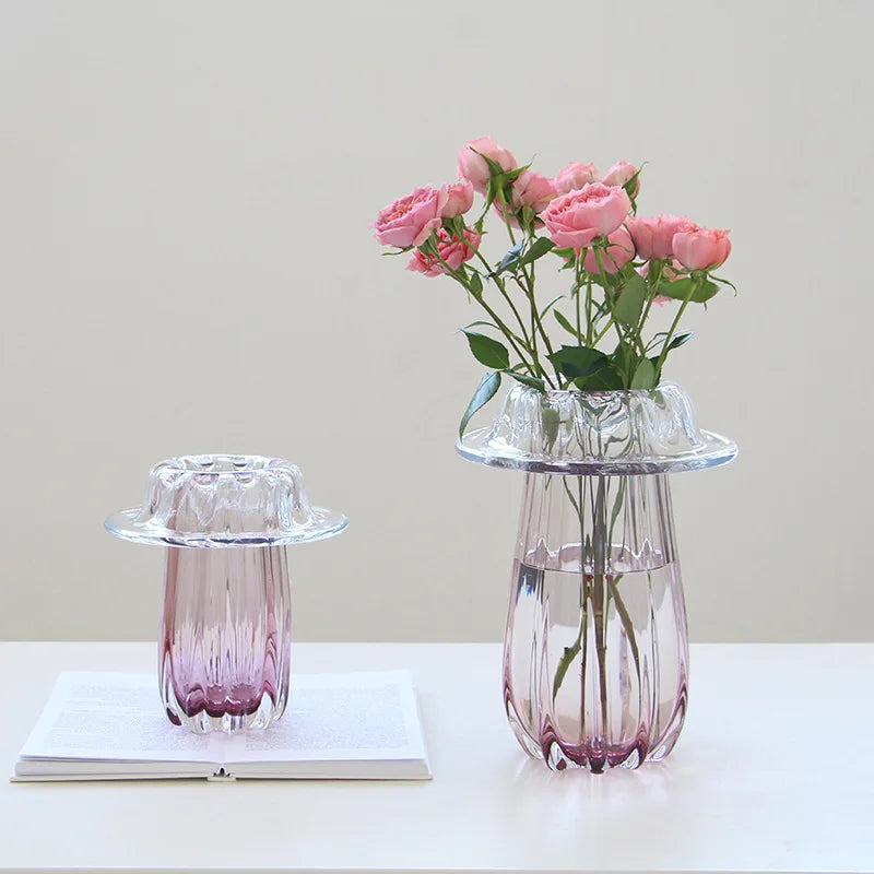 Afralia™ Wave Edge Glass Vase Terrarium for Home Decor & Storage