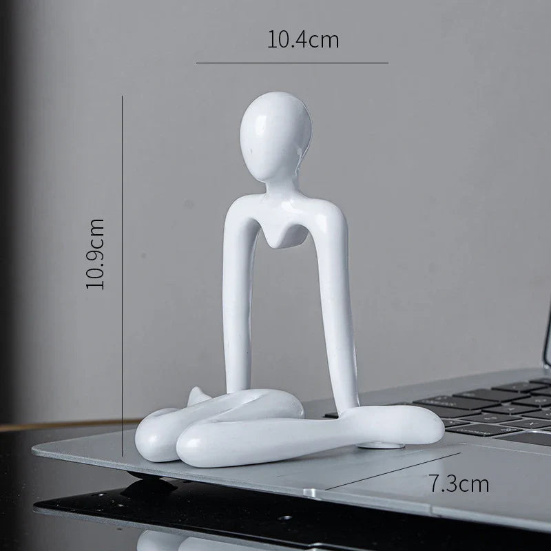 Afralia™ Abstract Figures Ornament Sculpture for Home Office Decor