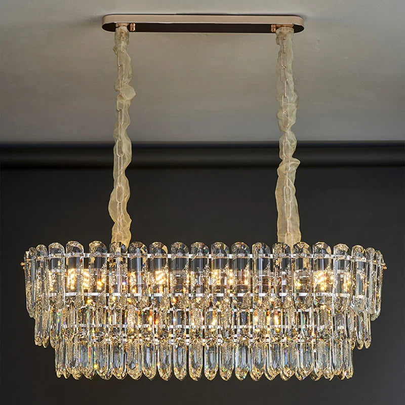 Afralia™ Crystal Chandelier: Postmodern High-End Light Luxury for Living & Dining Rooms