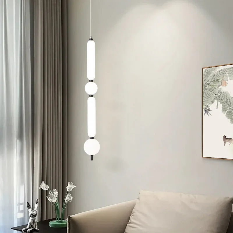 Afralia™ Minimalist Long String Pendant Chandelier