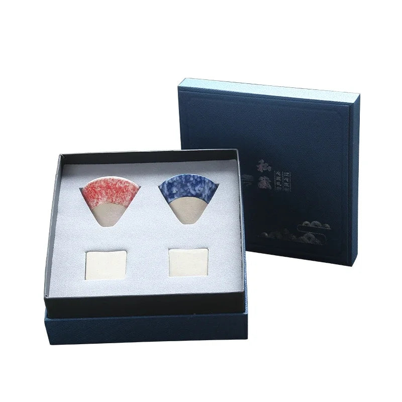 Afralia™ Ceramic Espresso Cups Japanese Style Porcelain Latte Mug - 100ml Gift Box