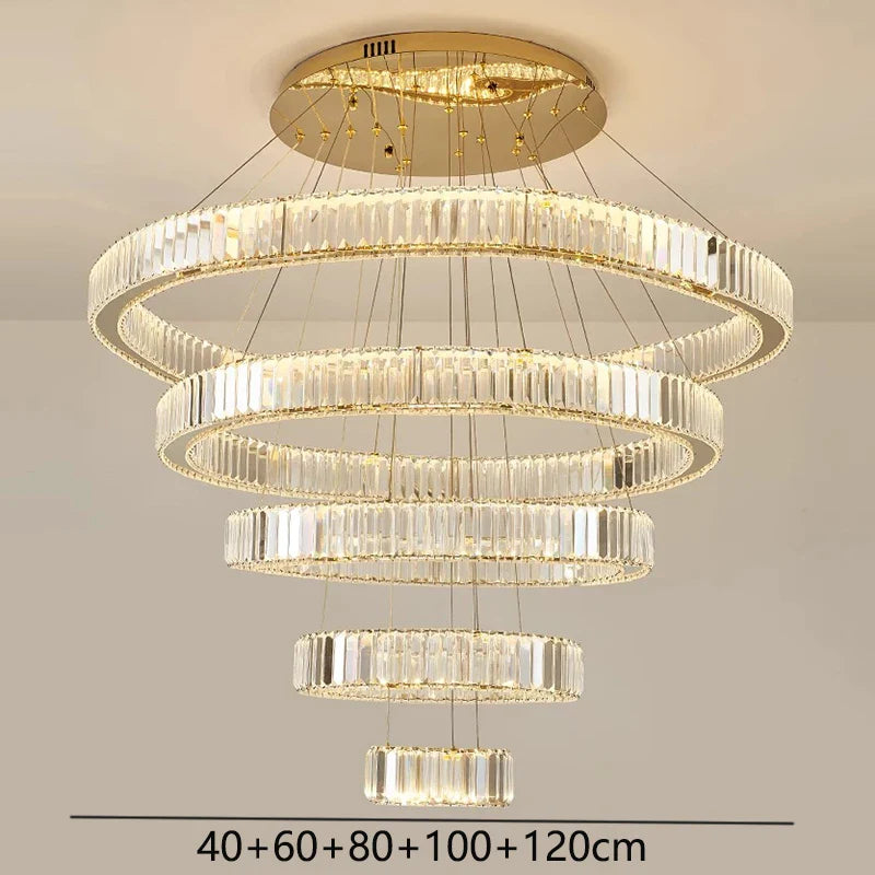 Afralia™ Crystal Chandelier: Modern Home & Dining Room Pendant Lighting