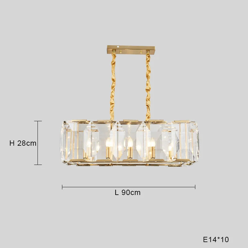 Afralia™ Black Crystal Pendant Chandelier for Home Decor Luxe Lighting