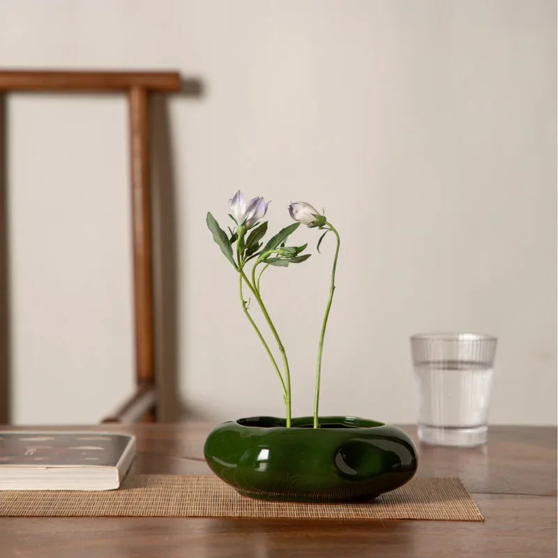 Afralia™ Stoneware Flower Pot Set for Home Decoration