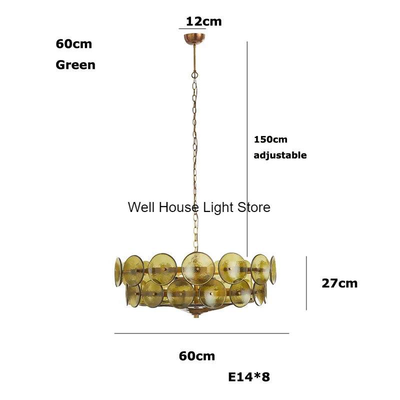 Afralia™ Crystal Pendant Light French Retro Design for Villa Bedroom Living Room