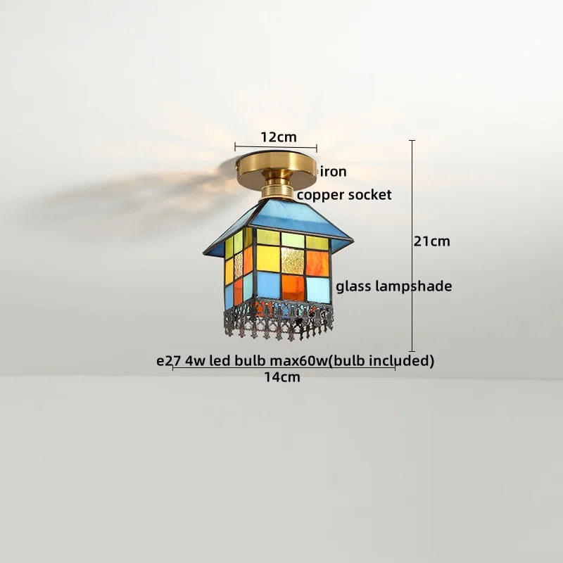 Afralia™ Glass LED Ceiling Lights Modern Art Decor for Home Living Room Lighting