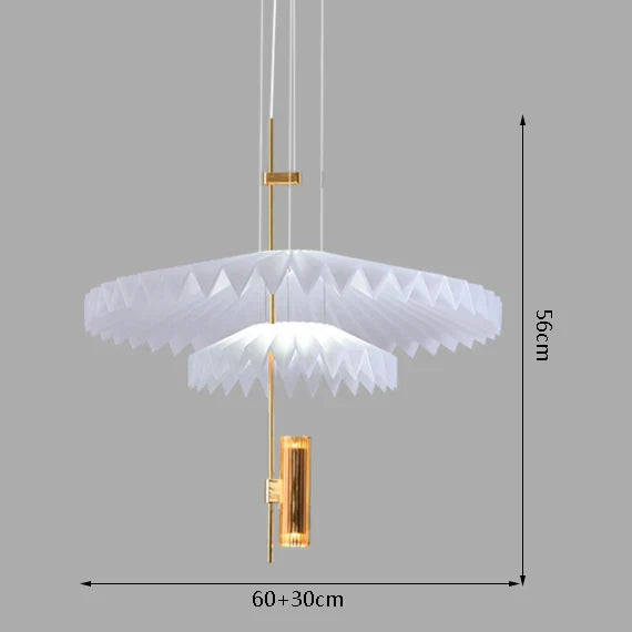 Afralia™ Minimalist Golden Chandelier for Restaurant Living Room Bedroom