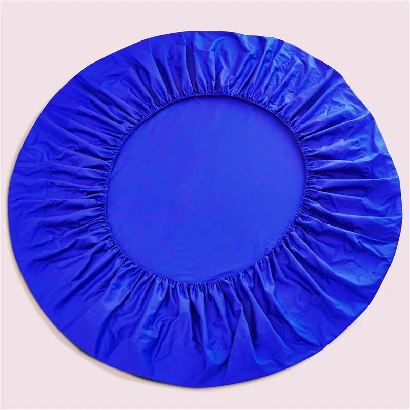 Afralia™ Round Cotton Fitted Sheet Set