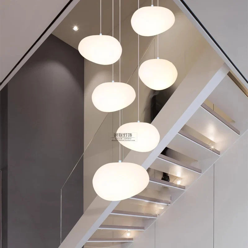 Afralia™ Modern LED Pendant Light Chandeliers for Living Room Staircase Indoor Lighting