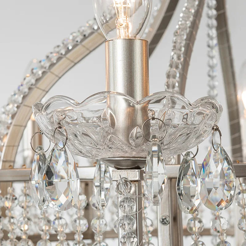 Afralia™ Crystal Chandelier: Luxe Nordic Bedroom Living Room Pendant Light