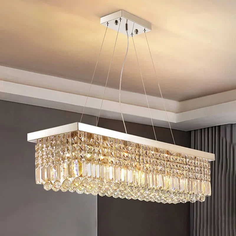 Afralia™ Crystal Chandeliers: Modern LED Ceiling Pendant Light for Elegant Home Decor
