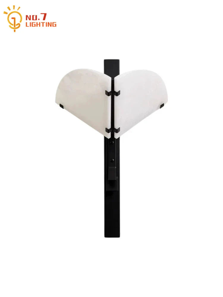 Afralia™ Marble Wall Lamp LED E14 Medieval Modern Art Decor Sconce