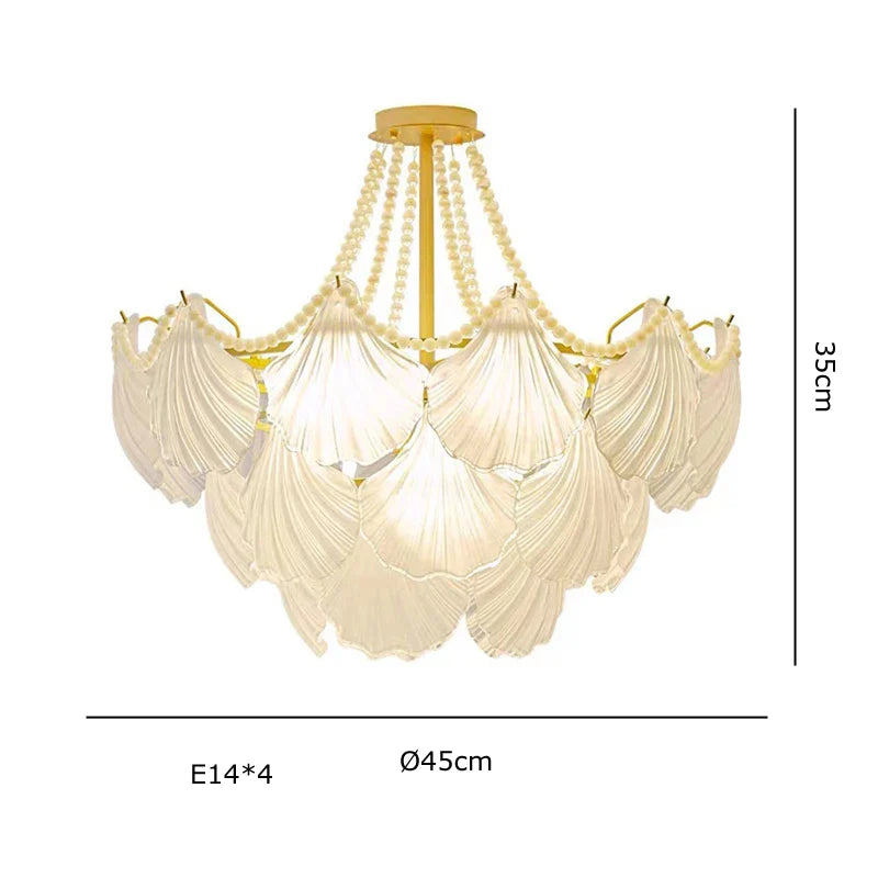Afralia™ Crystal Pearl Chain Chandelier: Luxe Hanging Lamp for Exquisite Home Decor