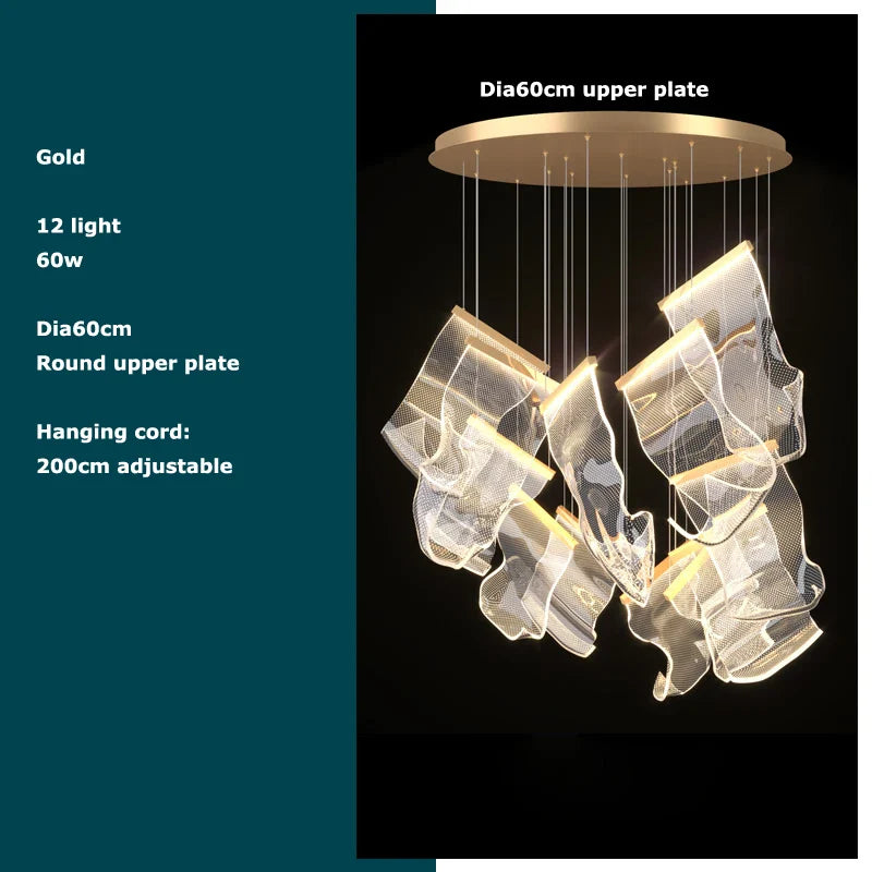 Afralia™ Modern LED Chandeliers for Home Décor & Dining Room Lighting
