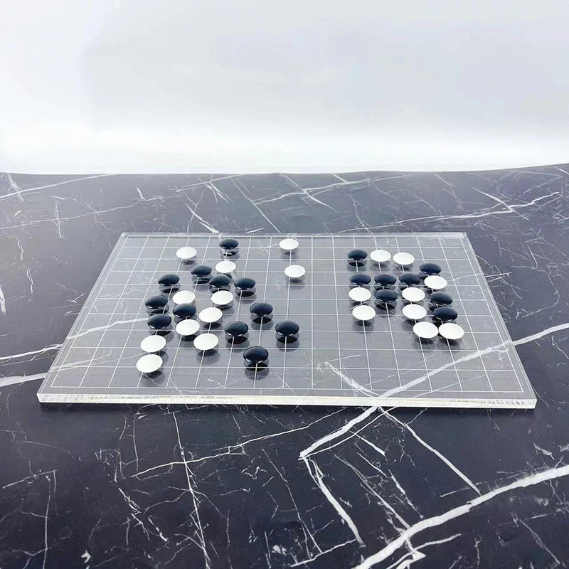 Afralia™ Geometric Chess Set - Minimalist Chessboard & Pieces for Casual Games