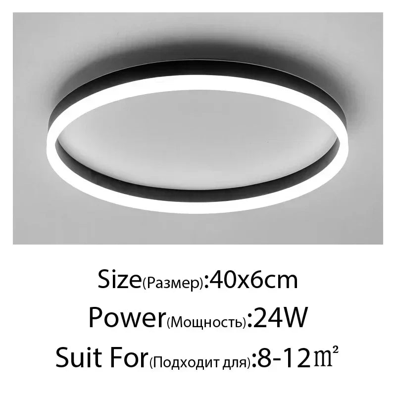 Afralia™ Modern Simplicity LED Ceiling Chandelier for Living Room Dining Kitchen Bedroom décor